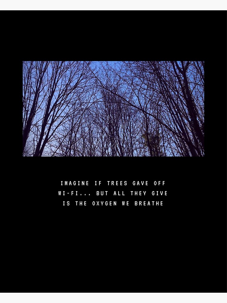 "Trees Give Off Oxygen" Sticker by BritishHellCat Redbubble