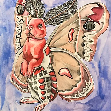 Artwork thumbnail, Moth Rabbit by RaLiz