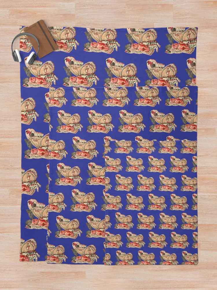 Thumbnail 5 of 6, Throw Blanket, Moth Rabbit designed and sold by RaLiz.