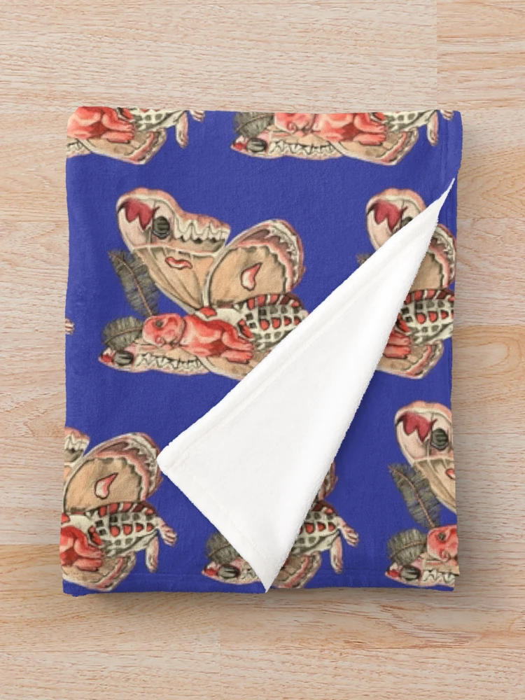 Thumbnail 3 of 6, Throw Blanket, Moth Rabbit designed and sold by RaLiz.