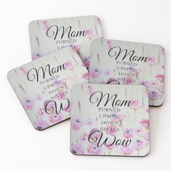 Item preview, Mom turned upside down spells Wow. designed and sold by DiensDesign.