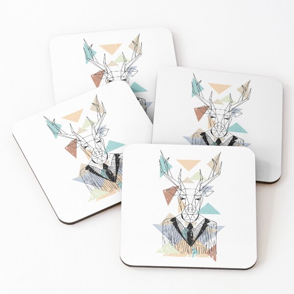 Item preview, Geometric  shapes Deer with a suit and a tie  designed and sold by FFelder.