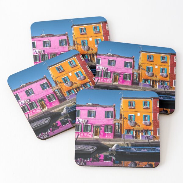 Item preview, Brightly Coloured Homes in Burano Island, Venice designed and sold by DilatedPictures.