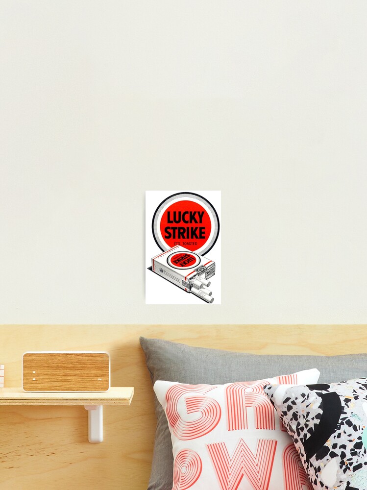 Vintage Lucky Strikes Art Print for Sale by crossesdesign