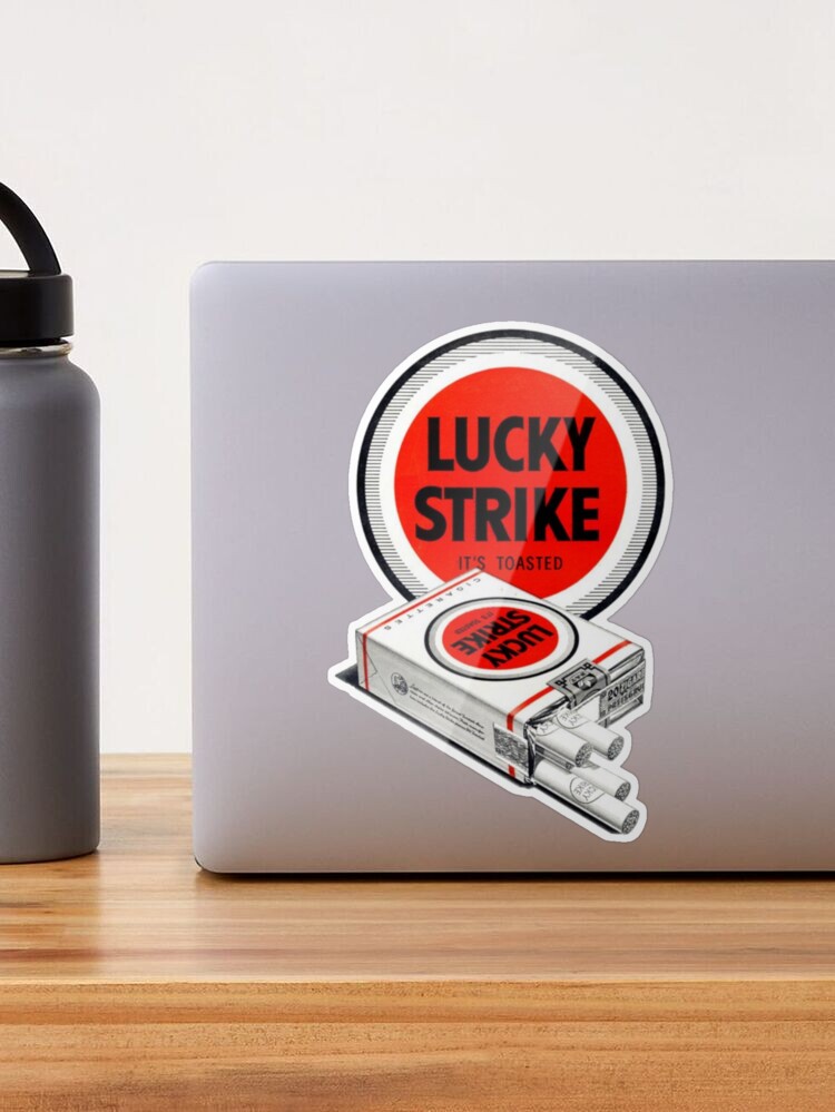 Lucky Strike Toasted Sticker for Sale by credencem