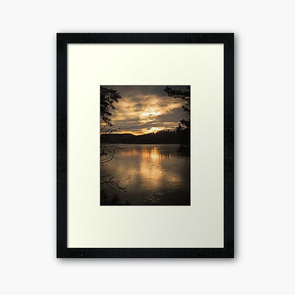 Item preview, Low sun over lake designed and sold by Mikko  Suhonen.