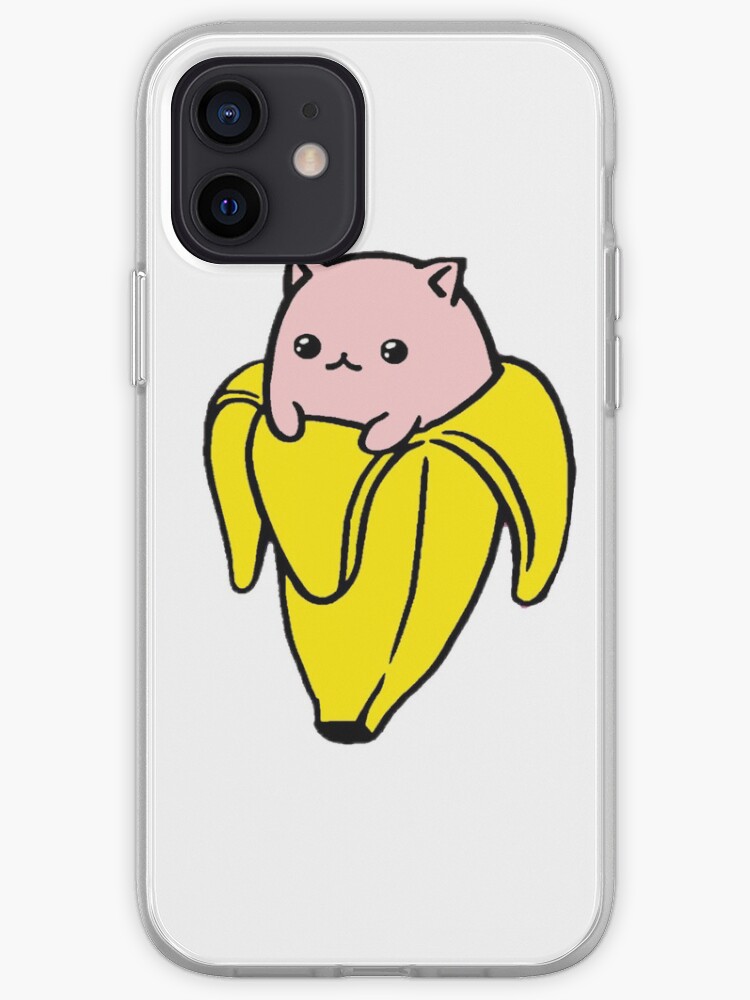 Pink Banana Kitten Iphone Case Cover By Xmatthewv Redbubble
