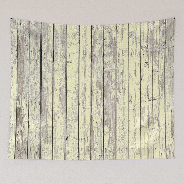 Item preview, Shabby Chic Barn Wood Summer lemon chiffon yellow designed and sold by LEILA ART SPACE.