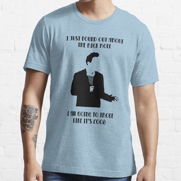 Rick Astley T Shirts Redbubble - rickroll shirt roblox