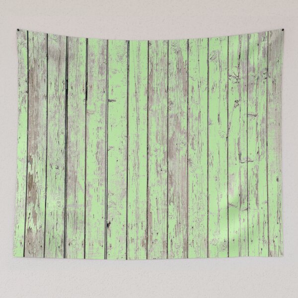 Item preview, Shabby chic wood grain Spring Pastel mint green  designed and sold by LEILA ART SPACE.
