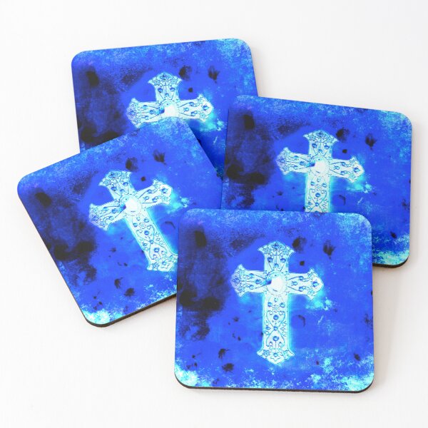 Aperçu de l'œuvre Crucifix bleu ... créée et vendue par Clifford Hayes.