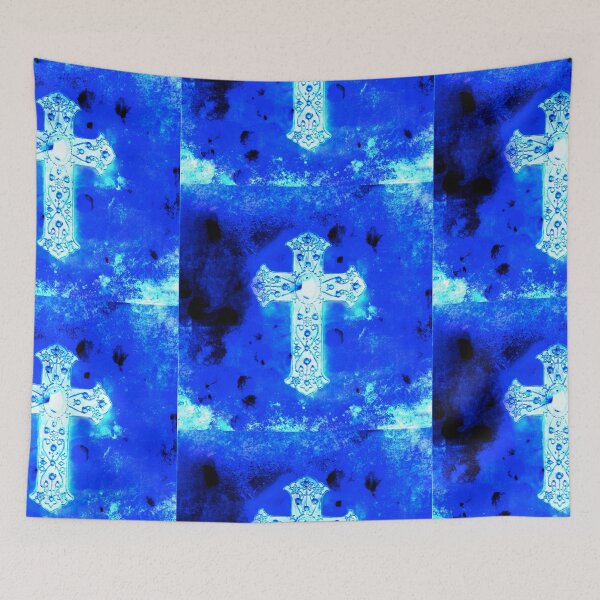 Aperçu de l'œuvre Crucifix bleu ... créée et vendue par Clifford Hayes.