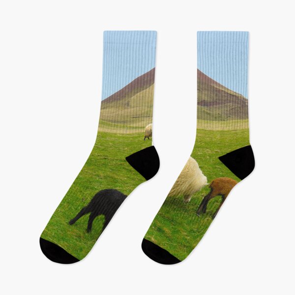 Item preview, sheep and lambs on the volcano designed and sold by AHELENE.