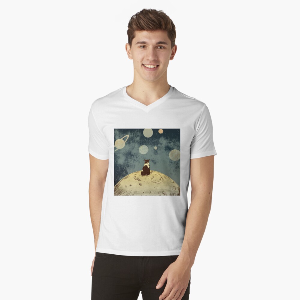 Item preview, V-Neck T-Shirt designed and sold by cucubaou.