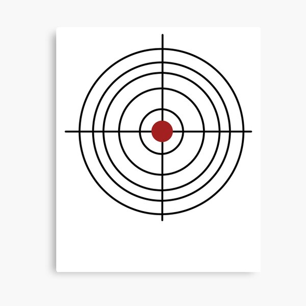 shooting target round canvas print by rebellion 10 redbubble