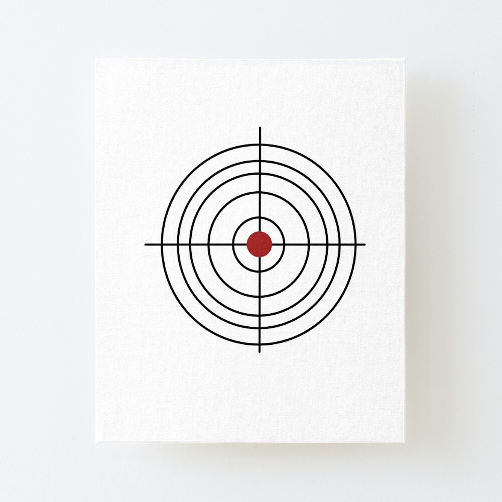 shooting target round art board print by rebellion 10 redbubble