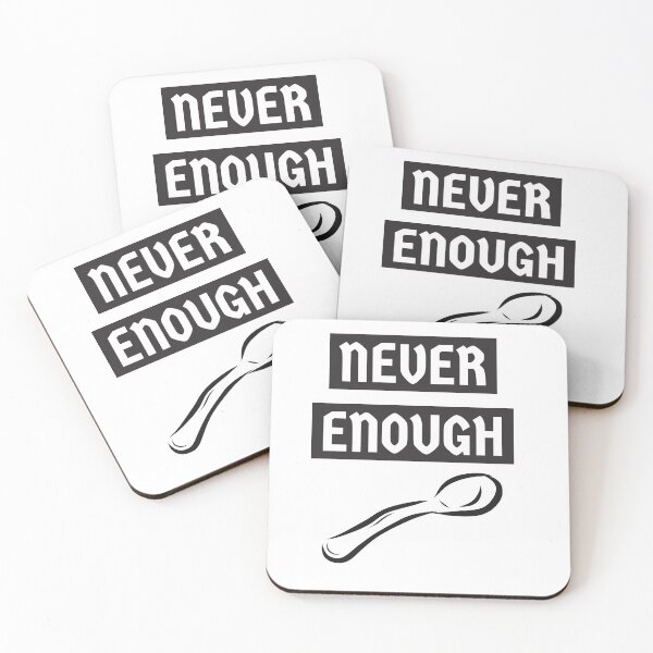 Item preview, Never Enough Spoons (black) designed and sold by crudeart.