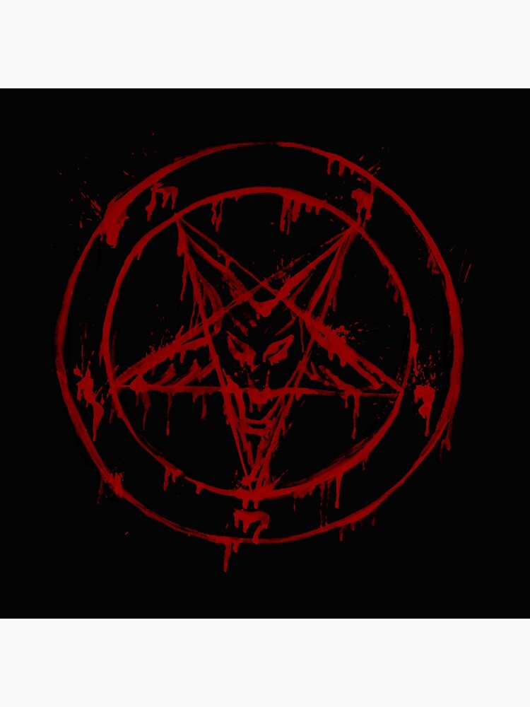 Blood Satan Pentagram Occult Religion Goth - Satanic Pentagram T