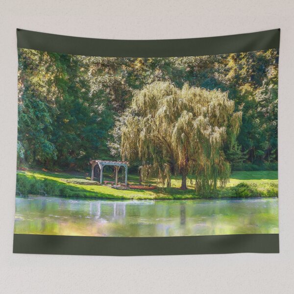 Item preview, Weeping Willow Landscape Painting designed and sold by mljdwhite.