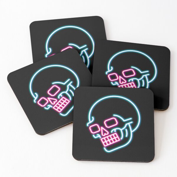Item preview, Salty-Dog American Traditional Cyberpunk Neon Skull designed and sold by salty-dog.