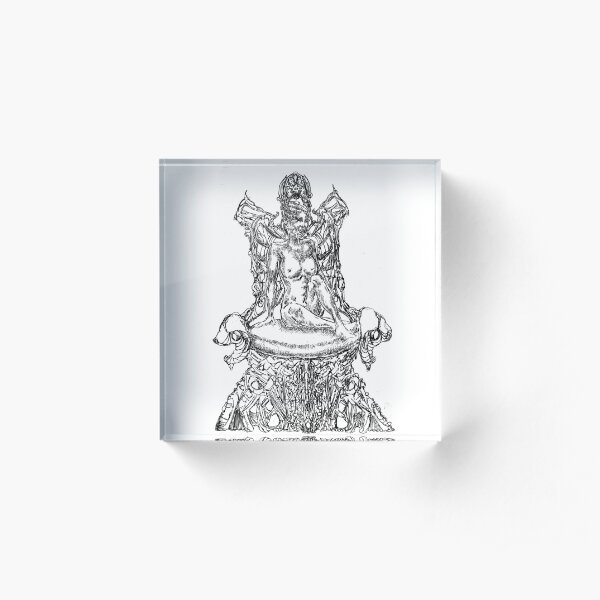 The Rise of The Queen of Lightning Atop The Electric Chair Acrylic Block