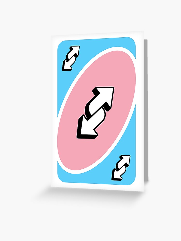 ace pride uno reverse card | Greeting Card