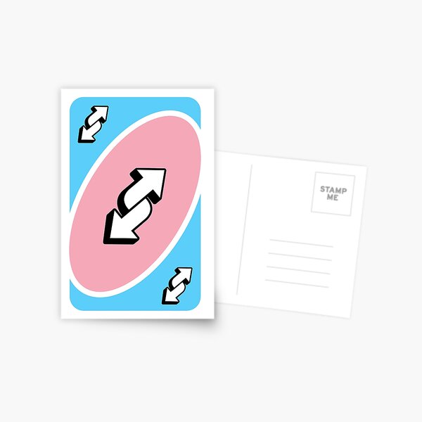 Lgbtq Uno Reverse Card Bisexual Postcard By Marsh Mall0ws Redbubble