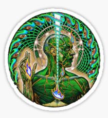 Tool band green trippy art logo cover FAN ART Sticker