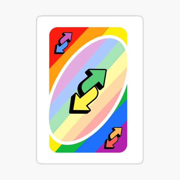 Uno Rainbow Reverse Card Laptop Skin for Sale by MrPollux