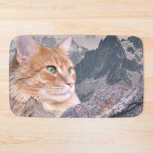 Item preview, New Horizon - Digital Surreal Landscape collage with cat designed and sold by Dominiquevari.