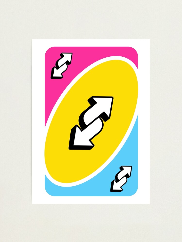 UNO Reverse card - Yellow | Photographic Print