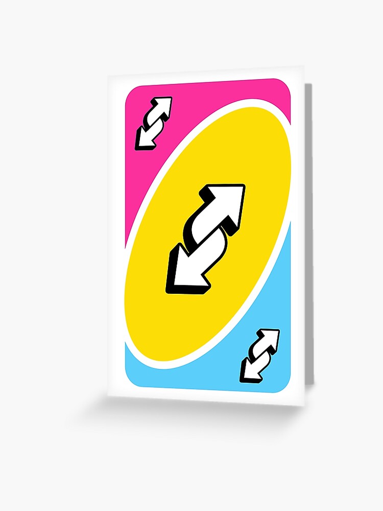 Uno Reverse Lesbian Pride Flag Sticker | Greeting Card