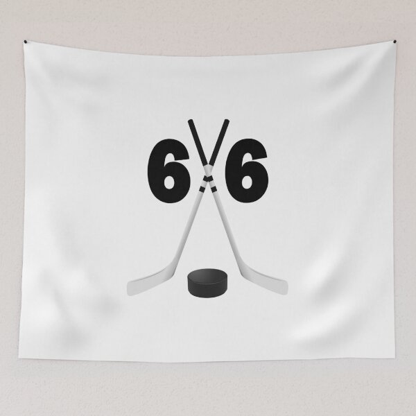 Item preview, Hockey number 66 - sixty six with sticks and disc designed and sold by AllShirts21.