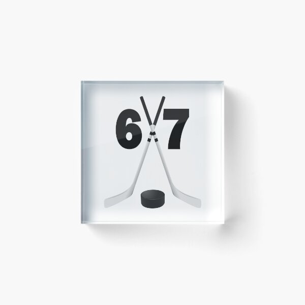 Item preview, Hockey number 67 - sixty seven with sticks and disc designed and sold by AllShirts21.