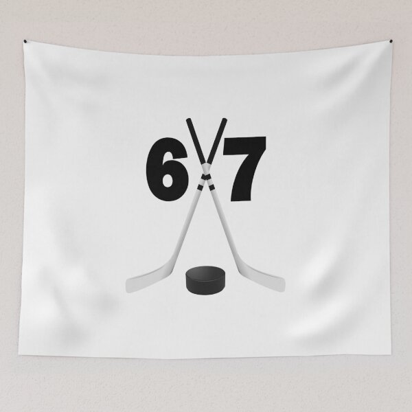 Item preview, Hockey number 67 - sixty seven with sticks and disc designed and sold by AllShirts21.