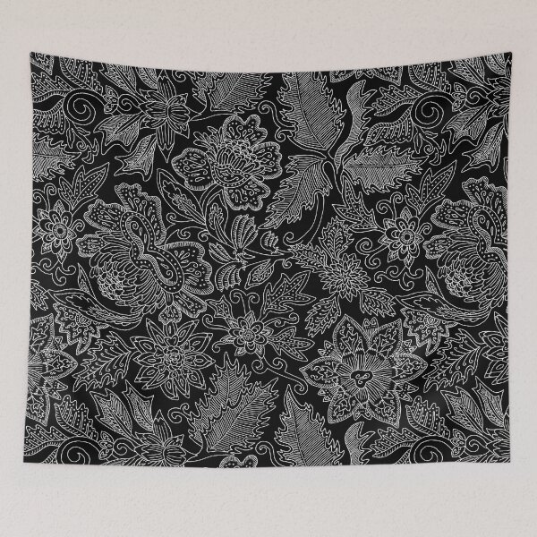 Item preview, Indienne Floral Pattern (white) designed and sold by JennieCarolina.