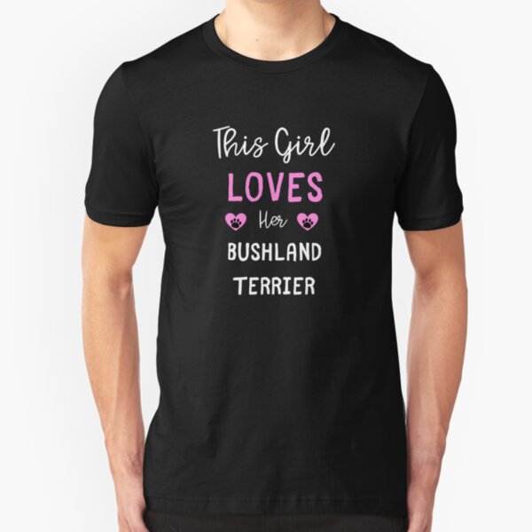 This Girl Loves Her Bushland Terrier - Bushland Terrier Gift Idea Slim Fit T-Shirt