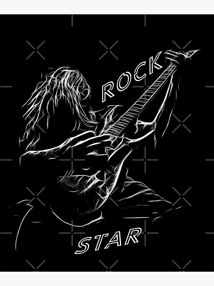 Thumbnail 3 of 3, Sticker, Rock Star designed and sold by DiverseMerch.