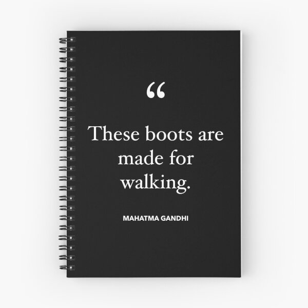 Item preview, These Boots are Made for Walking - Mahatma Gandhi designed and sold by TwistedWords.