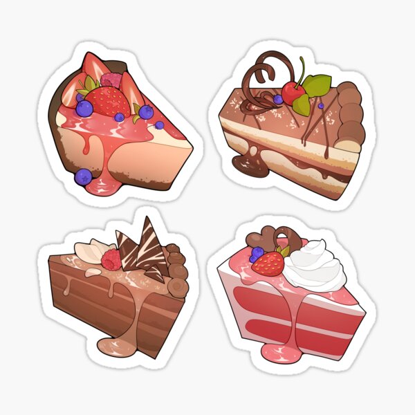 Cake set Sticker