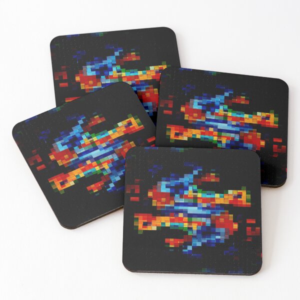 Item preview, Retro 8 Bit Alien Spacecraft Explosion (Vintage Game Sprites - Pixel Art) designed and sold by SassyClassyMe.