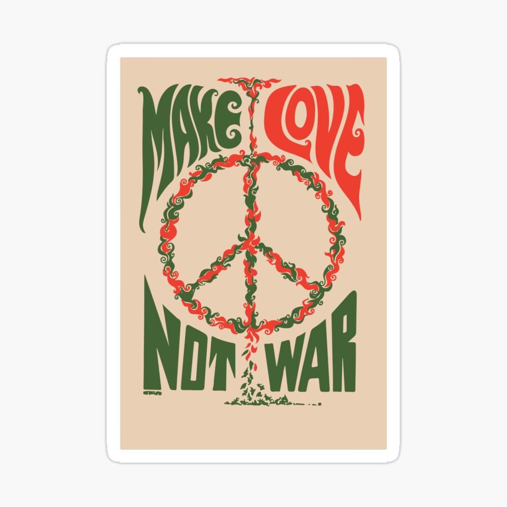 Make Love Not War Art Print By Flowers11 Redbubble