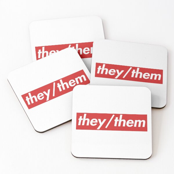 Item preview, they/them pronouns designed and sold by RadicalPrintsByCas.
