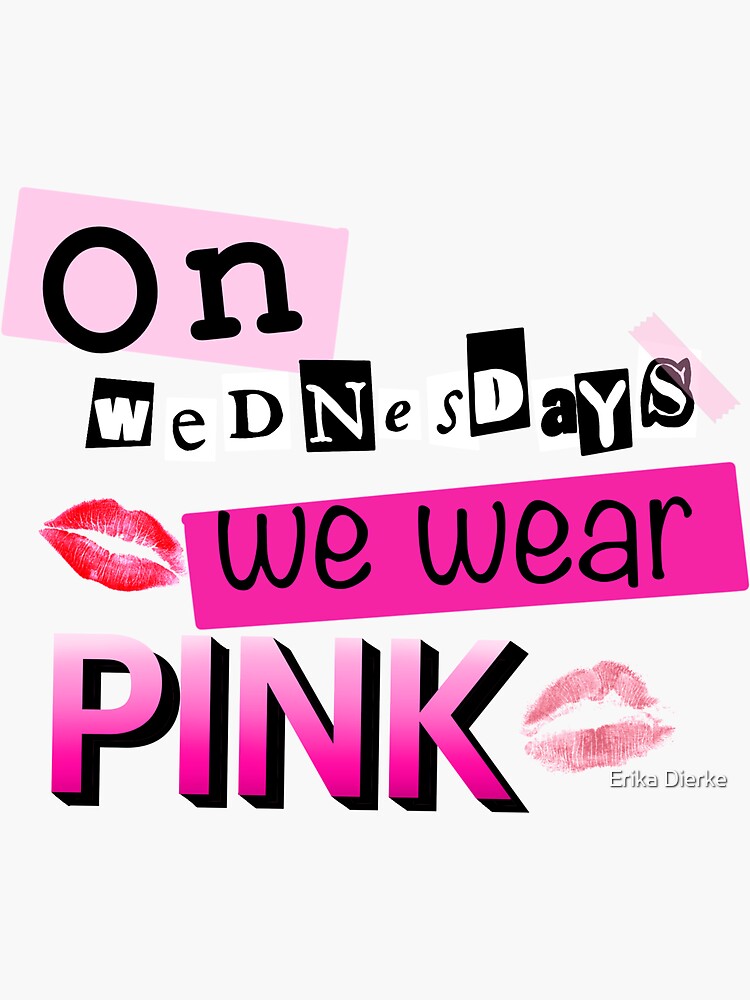 On Wednesdays We Wear Pink Mean Girls Musical Sticker By Itstheatre ...