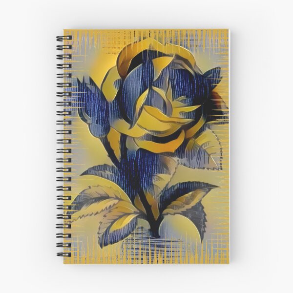 Item preview, Yellow Denim Rose designed and sold by ArtlyStudio.