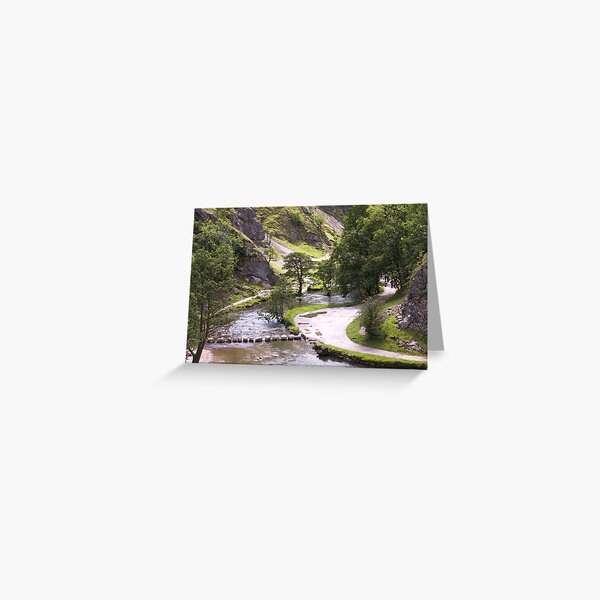 Dovedale Watercolour. Greeting Card