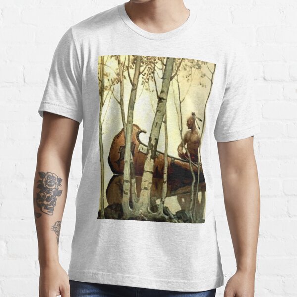 The Bucking Bronco” By NC Wyeth Essential T-Shirt for Sale by