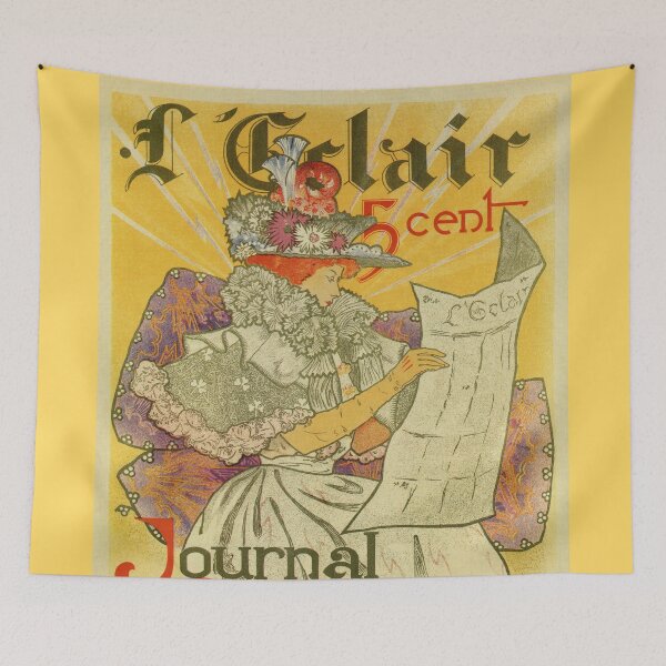 Item preview, 1897 French art nouveau journal advertising designed and sold by aapshop.