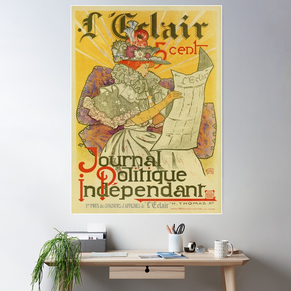 1897 French art nouveau journal advertising