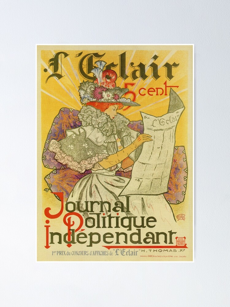 1897 French art nouveau journal advertising | Poster